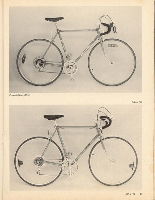 <------ Bicycling Magazine 05-1977 ------> Bicycles from $180 to $205 - Part 2