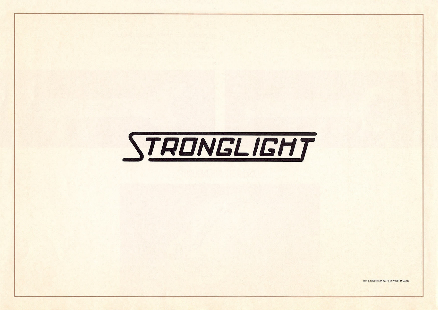 Stronglight catalog # 25 (1980)