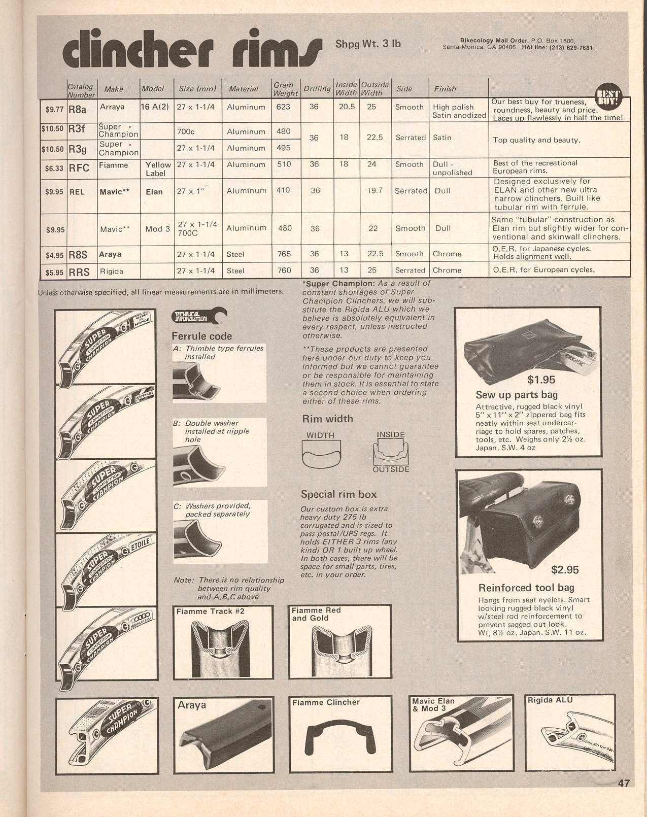 Bikecology catalog (1976) - Page 047