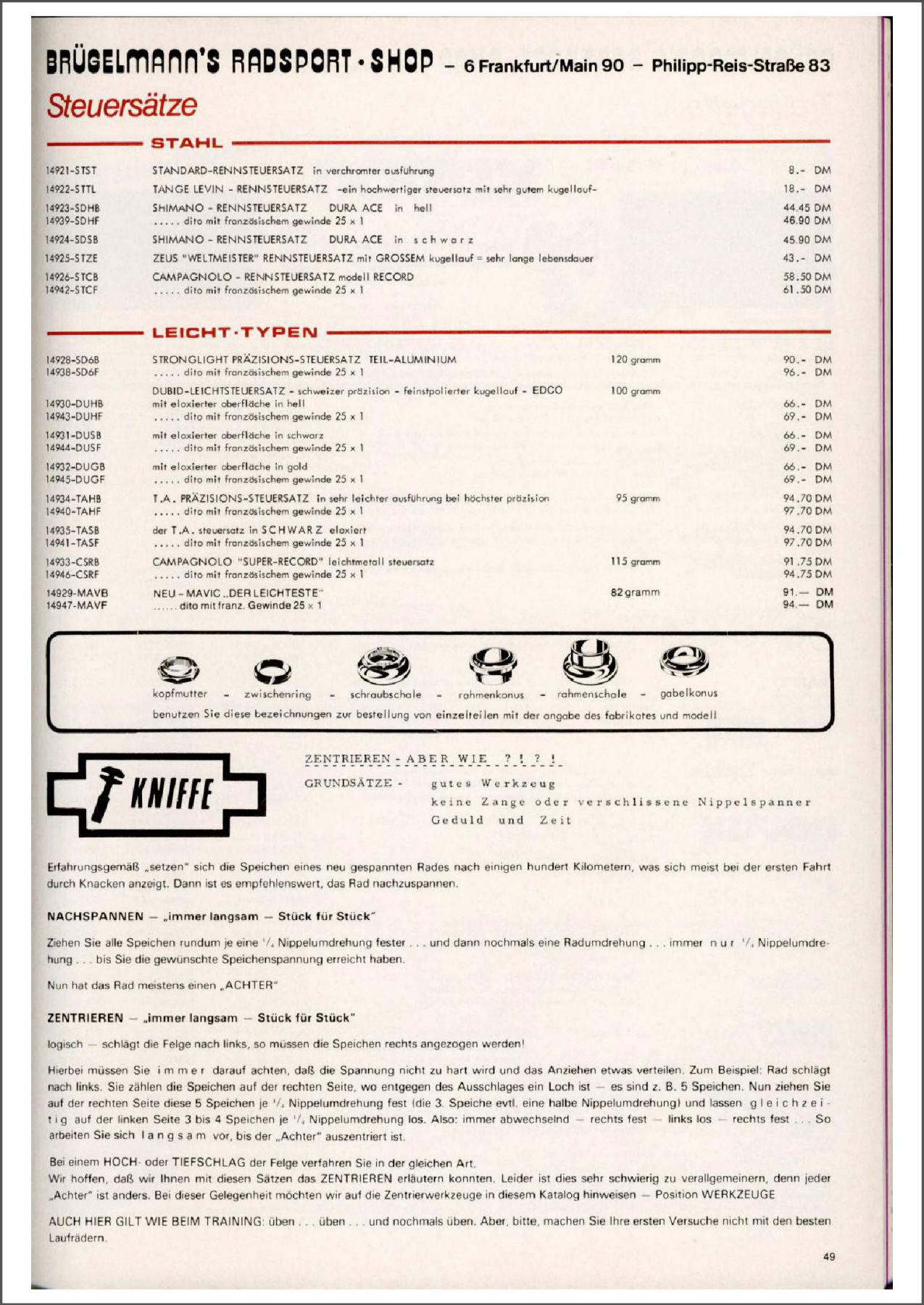 Brügelmann catalog (1981)