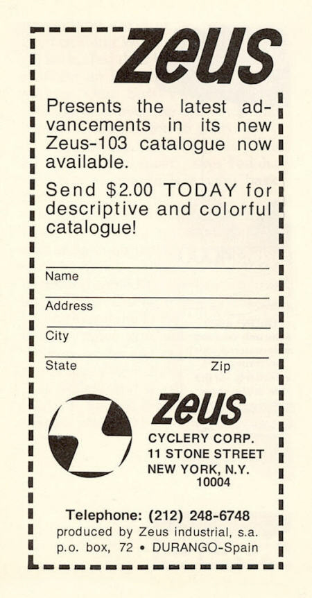 Zeus catalog advertisement (04-1978)