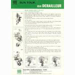 SunTour derailleur / freewheel operations manual (1976)