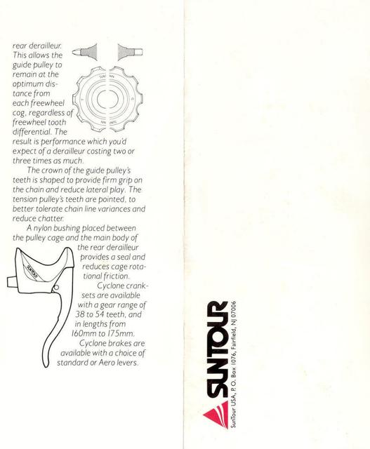 SunTour Cyclone 7000 AccuShift brochure (1987)