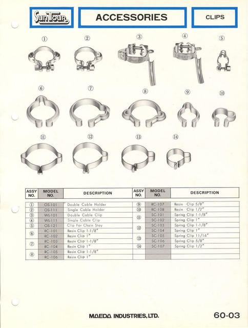 SunTour parts catalog (1976)