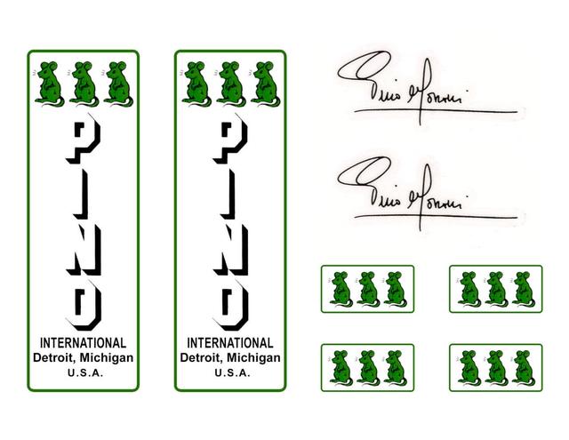 Pino International decal set (1975 - 1980's)