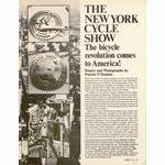 <-- Bicycling Magazine 04-1976 --> 1976 New York City Cycle Show - Part 1