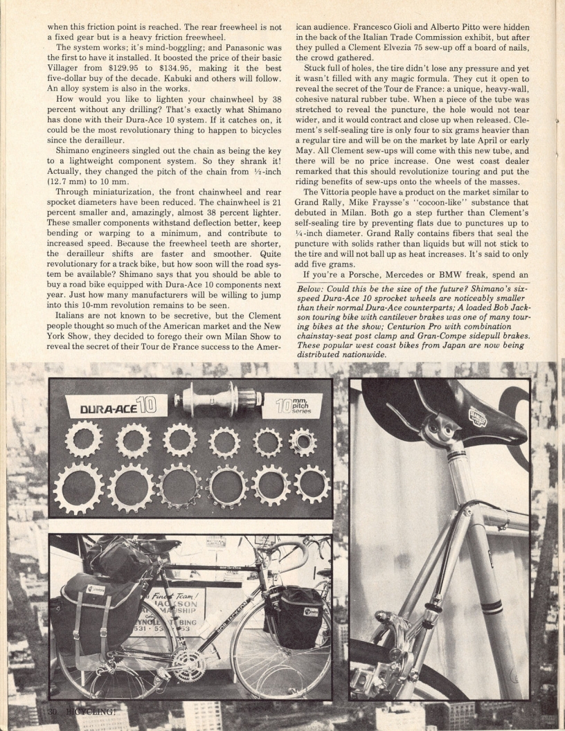 <------ Bicycling Magazine 04-1976 ------> 1976 New York City Cycle Show - Part 1