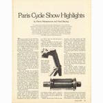 <------ Bicycling Magazine 01-1978 ------> 1977 Paris Salon de Bicyclette