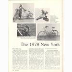 <-- Bicycling Magazine 05-1978 --> 1978 New York City Cycle Show