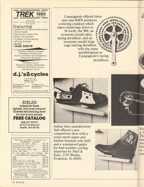 <------ Bicycling Magazine 06-1980 ------> 1980 New York City Cycle Show