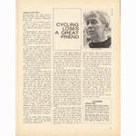 <------ Bicycling Magazine 03-1969 ------> Oscar Wastyn (obituary)