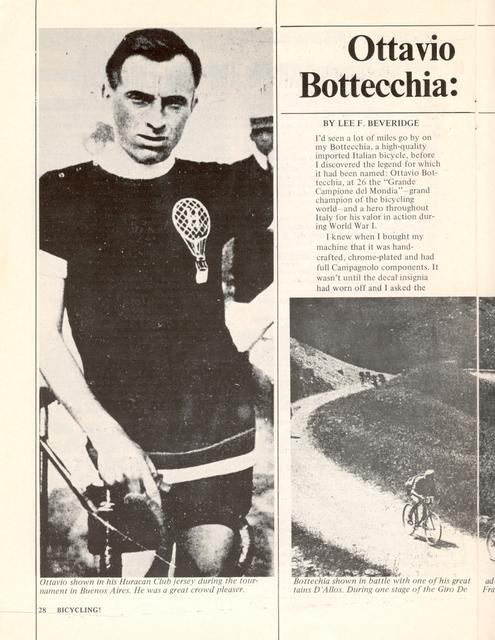 <------ Bicycling Magazine 05-1970 ------> Ottavio Bottecchia