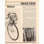 <------ Bicycling Magazine 05-1972 ------> Nishiki Safari