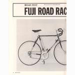 <-- Bicycling Magazine 07-1972 --> Fuji Road Racer