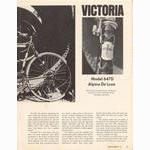 <------ Bicycling Magazine 09-1972 ------> Victoria 647D Alpine DeLuxe