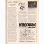 <-- Bicycling Magazine 10-1972 --> Lambert