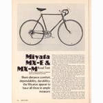 <-- Bicycling Magazine 04-1975 --> Miyata Model MX-E / Model MX-M