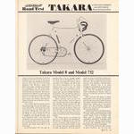 <-- Bicycling Magazine 05-1975 --> Takara Model 8 / Model 732