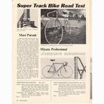 <------ Bicycling Magazine 07-1975 ------> Super Track Bikes - Fuji / Kabuki / Masi / Miyata / Panasonic / Ron Cooper