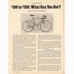 <-- Bicycling Magazine 05-1977 --> Bicycles from $180 to $205 - Part 2