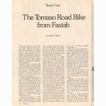 <------ Bicycling Magazine 06-1977 ------> Fastab Tomaso