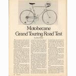 <------ Bicycling Magazine 09-1977 ------> Motobecane Grand Touring