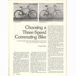 <------ Bicycling Magazine 09-1978 ------> 3 Speed Bikes - Raleigh Tourist / Sprite 27 / Schwinn Speedster / Univega Tri