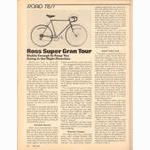 <-- Bicycling Magazine 11-1979 --> Ross Super Gran Tour