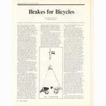 <------ Bicycling Magazine 04-1970 ------> Brakes For Bicycles