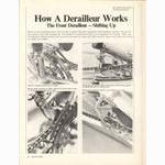 <------ Bicycling Magazine 07-1970 ------> How A Front Derailleur Works