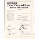 <-- Bicycling Magazine 12-1970 --> Cables:  Fitting And Repair, Service And Selection