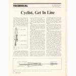 <-- Bicycling Magazine 03-1971 --> Proper Wheel Alignment
