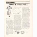 <-- Bicycling Magazine 04-1971 --> Maintenance:  Frame & Accessories