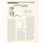 <-- Bicycling Magazine 05-1971 --> Diagnosing And Fixing Derailleur Chain Skip