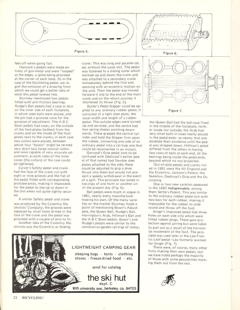 <------ Bicycling Magazine 03-1972 ------> Innovative Pedals