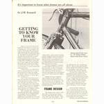 <------ Bike World 02-1973 ------> Getting To Know Your Frame