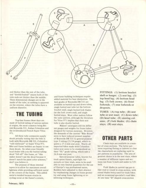 <---------- Bike World 02-1973 ----------> Getting To Know Your Frame