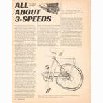 <------ Bicycling Magazine 03-1973 ------> All About 3-Speeds
