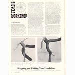 <-- Bicycling Magazine 05-1973 --> Wrapping And Padding Your Handlebars