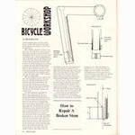 <-- Bicycling Magazine 07-1973 --> Repairing A Broken Stem