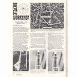 <-- Bicycling Magazine 11-1973 --> Reconditioning A Bike - Part 2