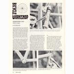 <-- Bicycling Magazine 12-1973 --> Reconditioning A Bike - Part 3