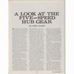 <---------- Bike World 12-1977 ----------> A Look At The Five-Speed Hub Gear