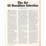 <------ Bike World 03-1978 ------> The Art Of Derailleur Selection