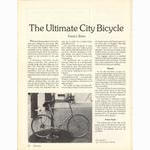<-- Bicycling Magazine 04-1978 --> The Ultimate City Bicycle