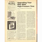 <------ Bicycling Magazine 02-1979 ------> Bicycle Tires - Part 2 - Upgrading Your Bike With High Pressure Tires