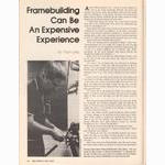 <------ Bike World 03-1979 ------> Framebuilding Can Be An Expensive Experience