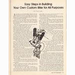 <------ Bike World 03-1979 ------> Easy Steps In Building Your Own Custom Bike