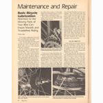 <------ Bicycling Magazine 04-1979 ------> Basic Bicycle Lubrication