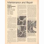 <------ Bicycling Magazine 07-1979 ------> Brake Adjustment - Part 2